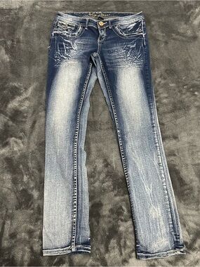 Youthful Denim Mid-Rise Slim Jeans - Blue